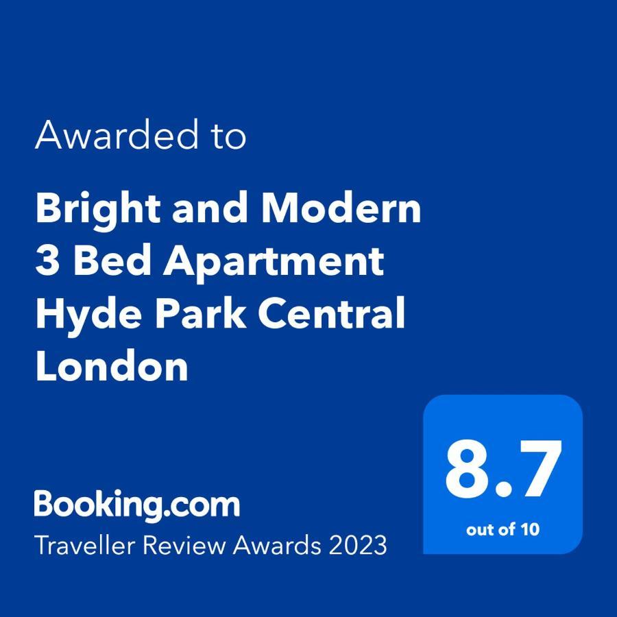 Bright And Modern 3 Bed Apartment Hyde Park Central London Exterior foto
